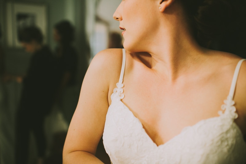 profile of bride
