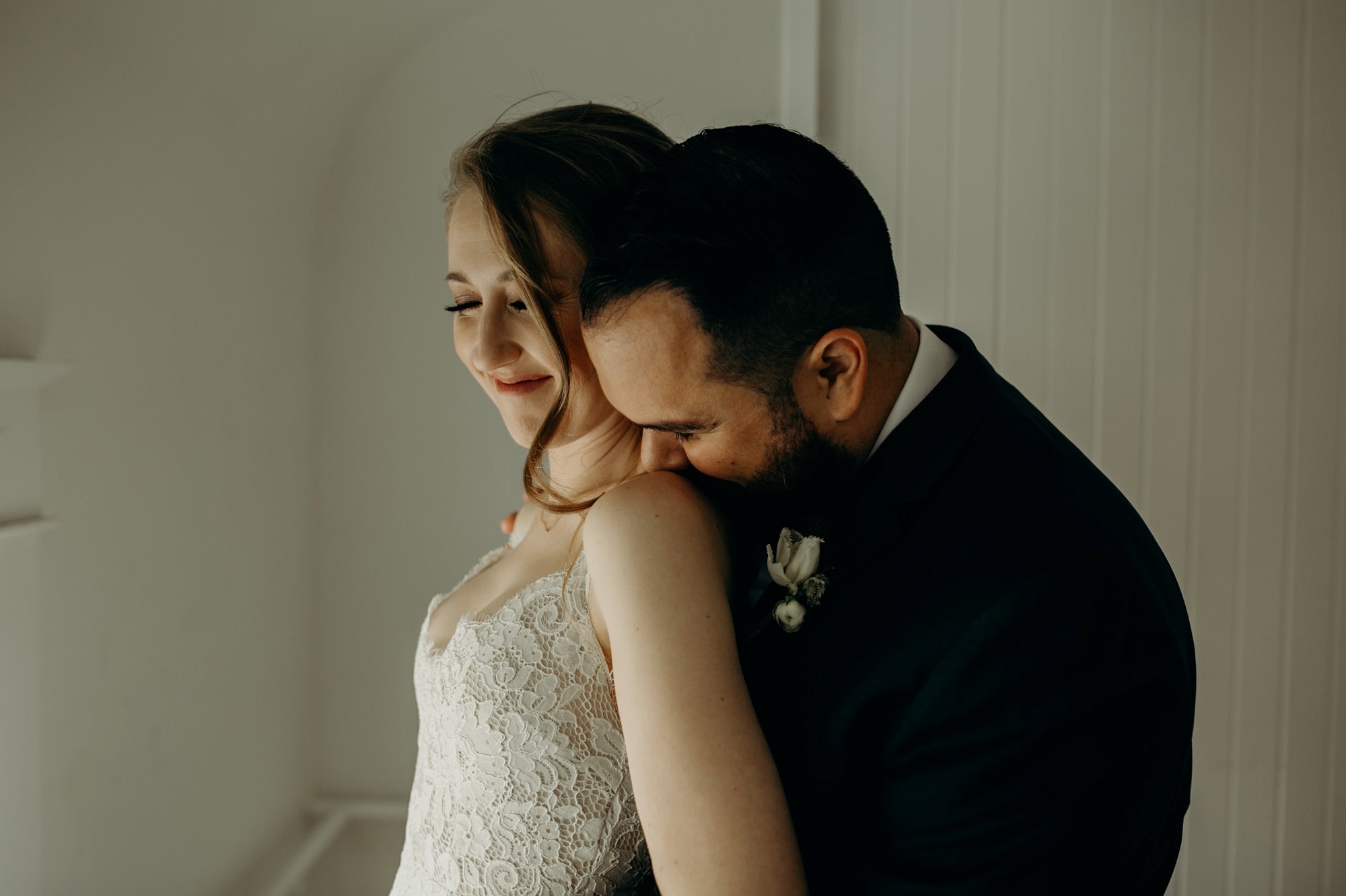 bride and groom portraits at york manor