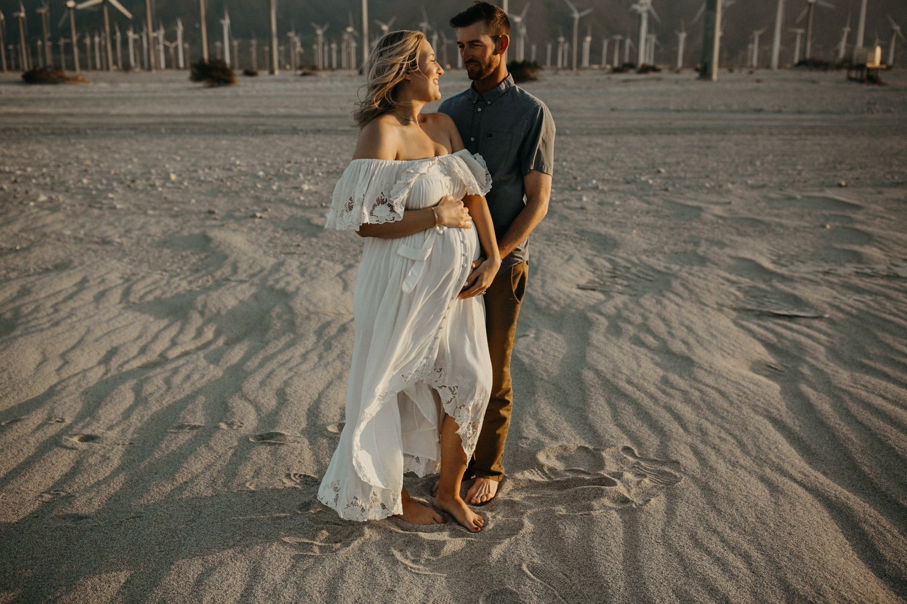 palm springs maternity session