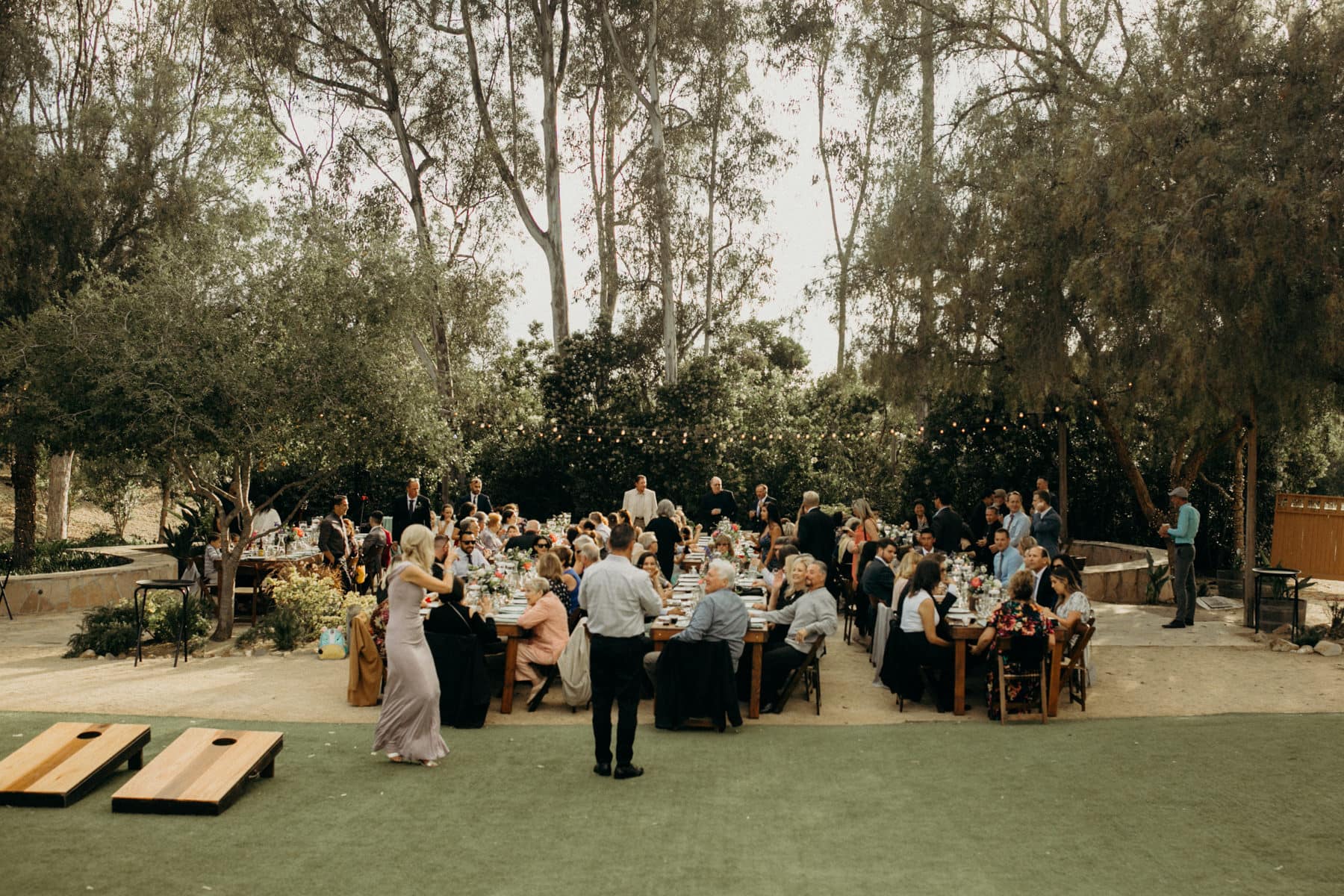 wedding reception at leo carrillo ranch