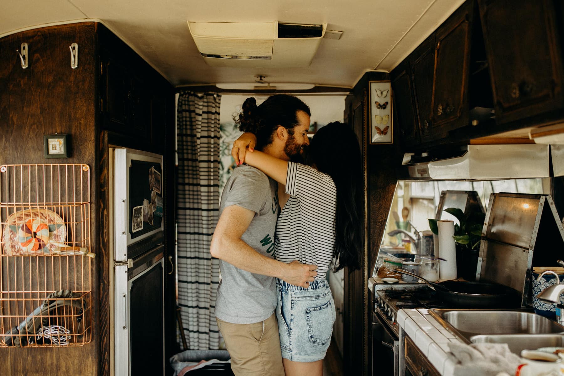couple making breakfast together