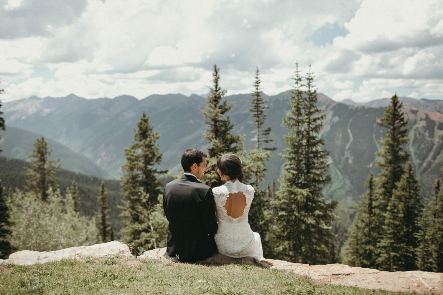 intimate wedding at the little nell in aspen colorado