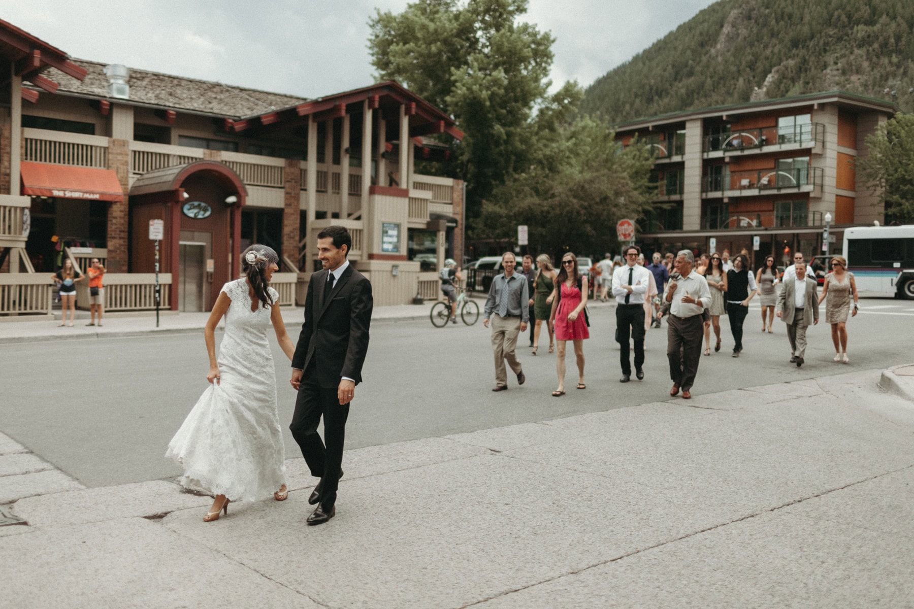 wedding parade in aspen colorado