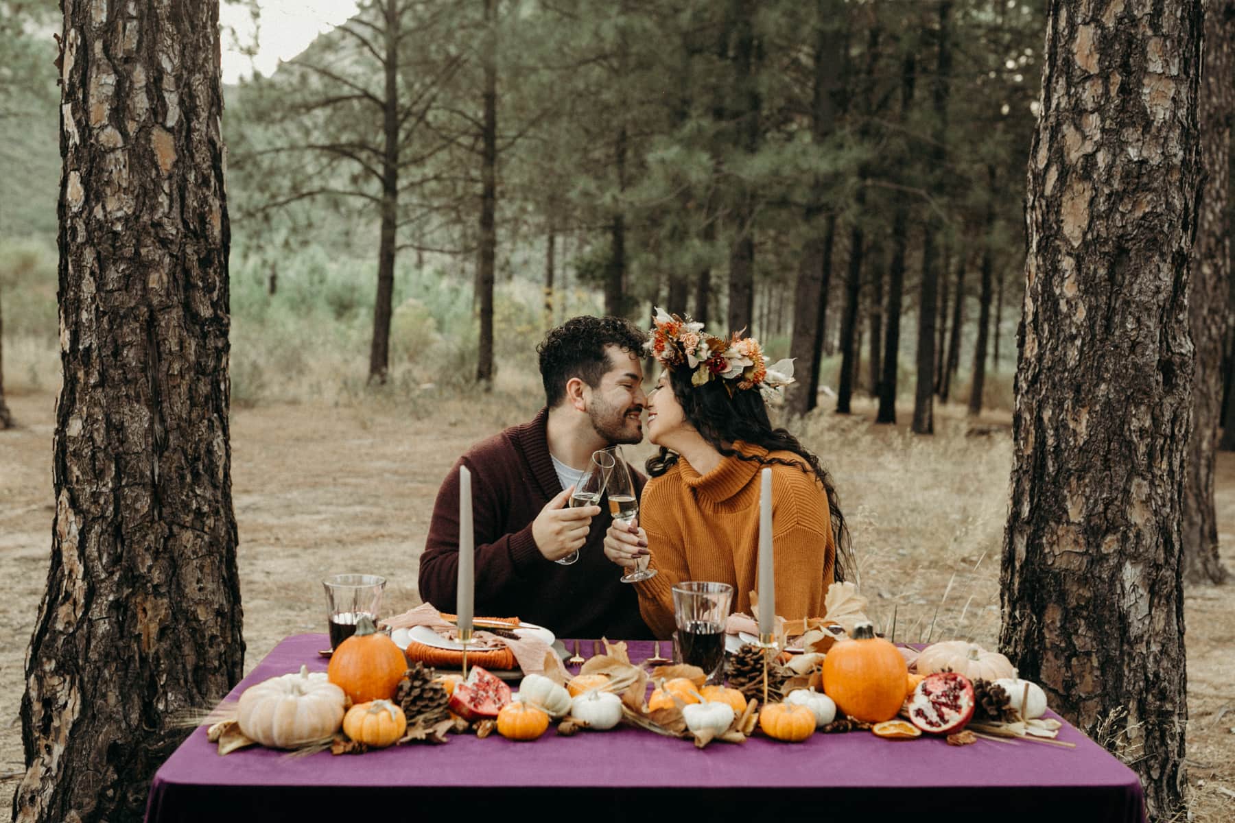 los angeles fall elopement inspiration