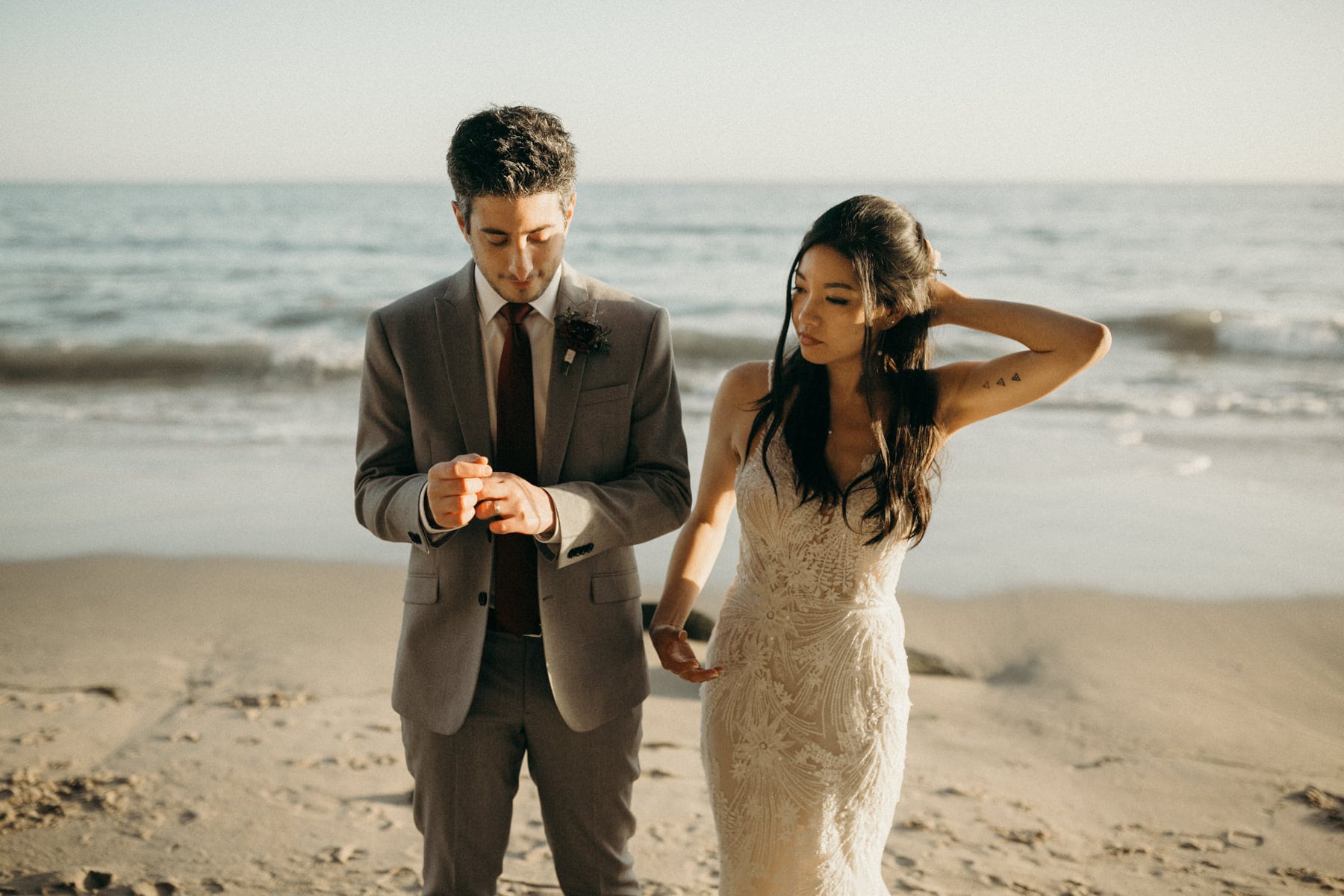 An Intimate Malibu Beach Wedding with a Guest List of Four