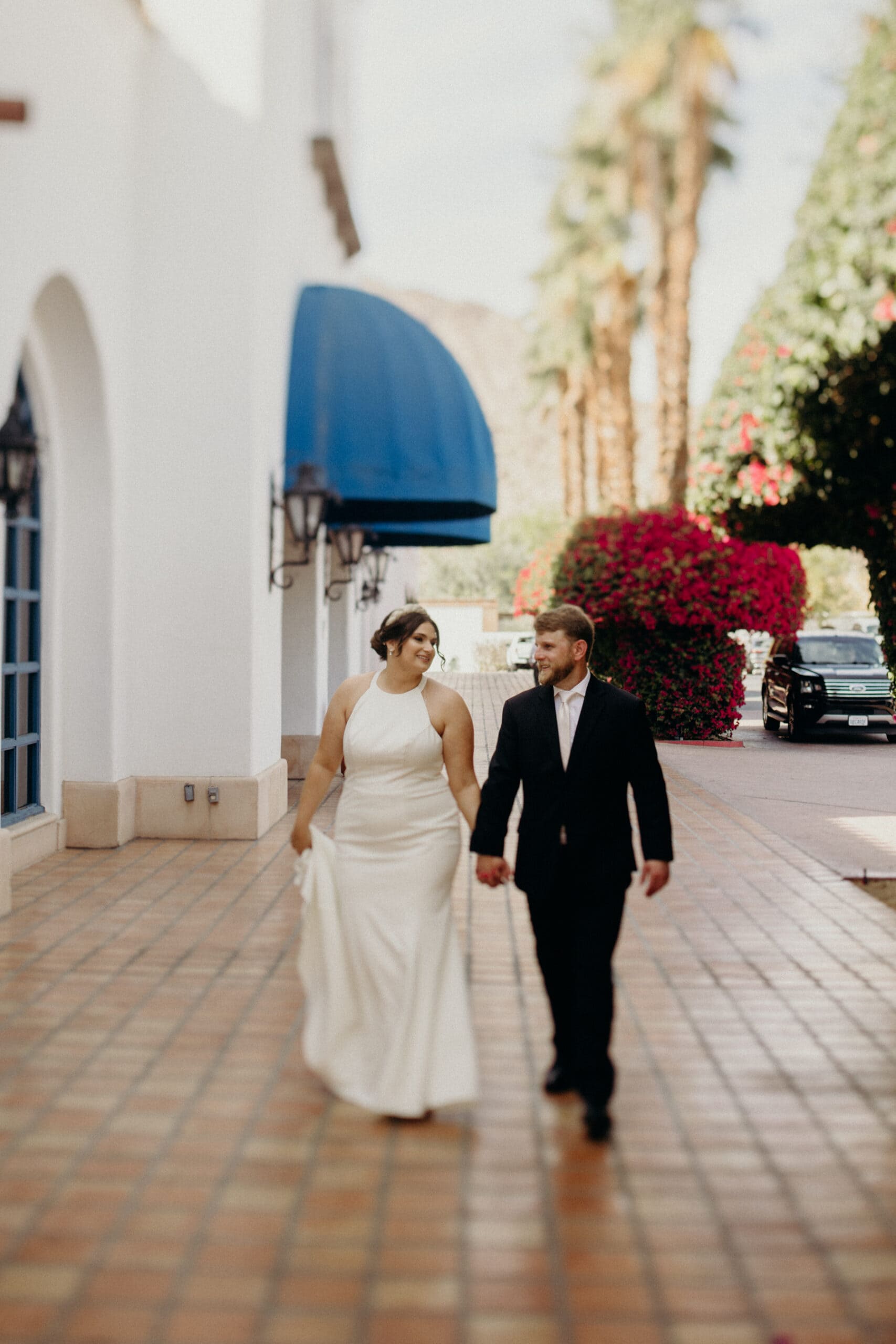 couple married at la quinta resort palm springs
