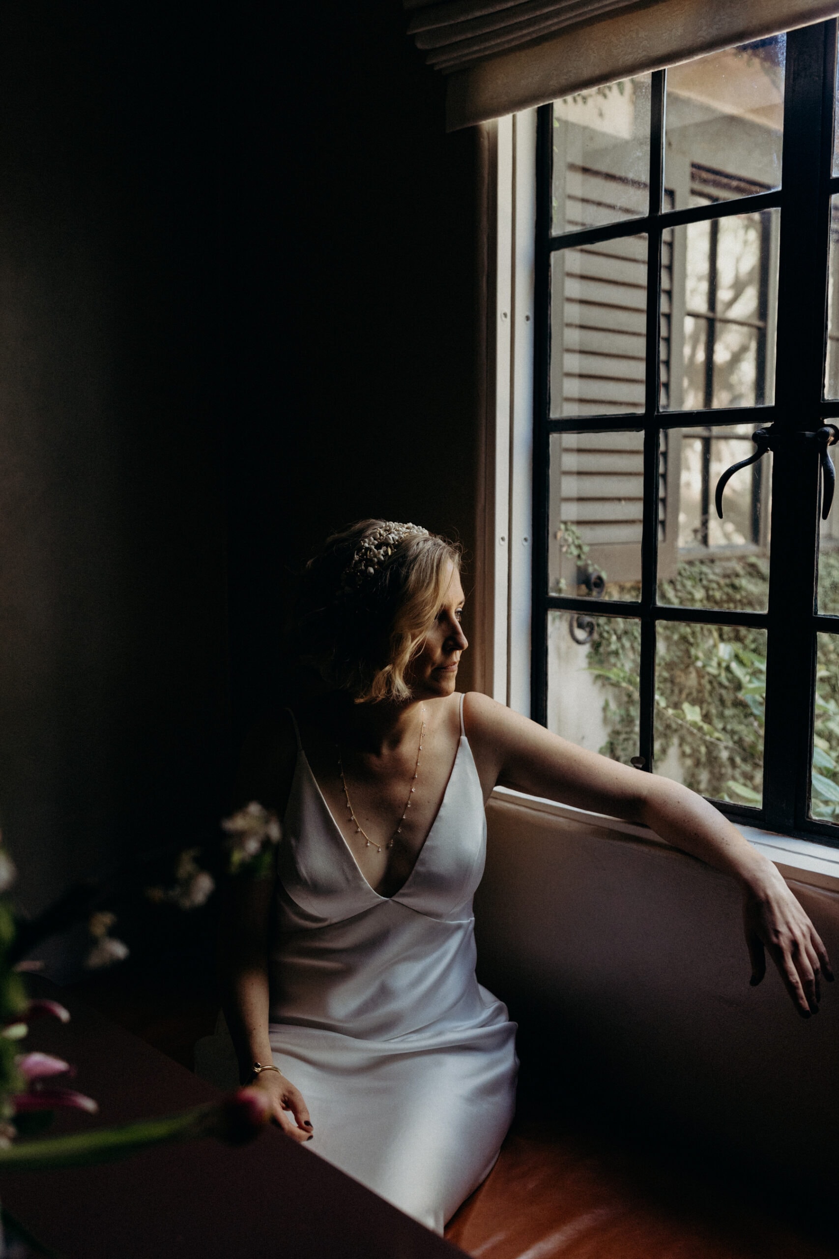 moody bride portaits