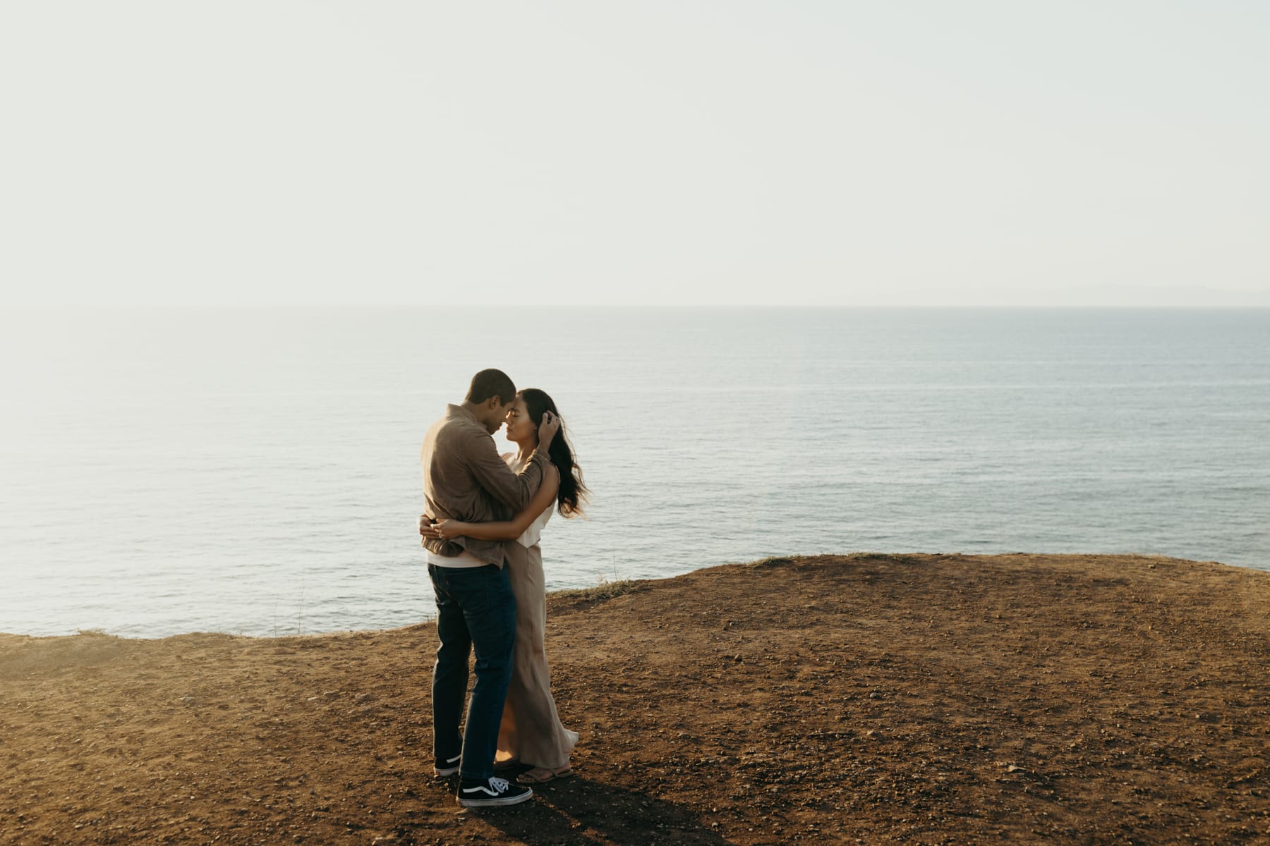 engagement photos by the beach