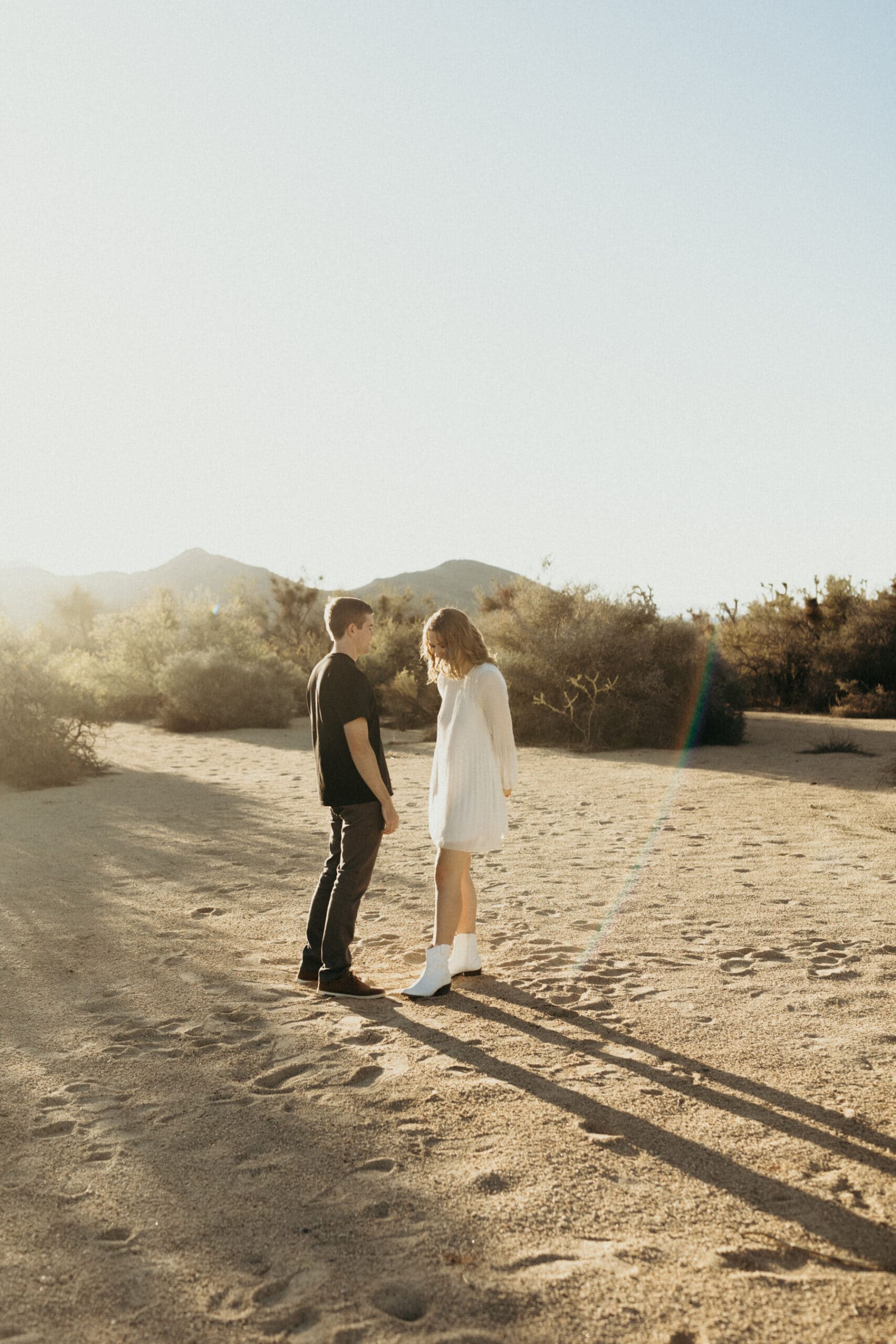 engagement session in joshua tree national park